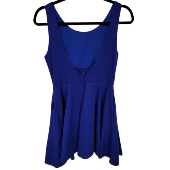 LuLus Fit & Flare Dress Pockets Cute Circle & Skater